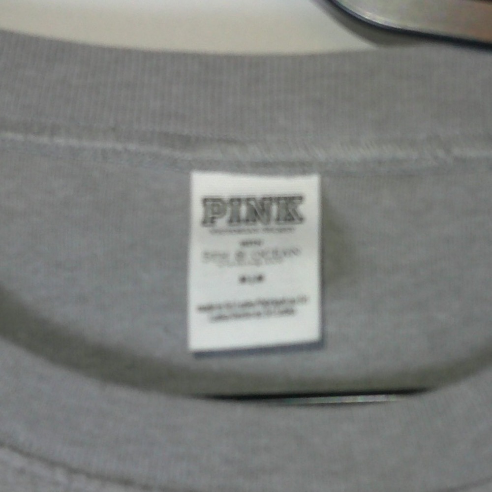 Victoria's Secret PINK Georgia Bulldogs Sequin Crewneck Sweatshirt Gray Medium - Picture 3 of 4